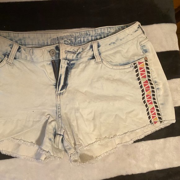 blue jean shorts, size 13 - Picture 2 of 3